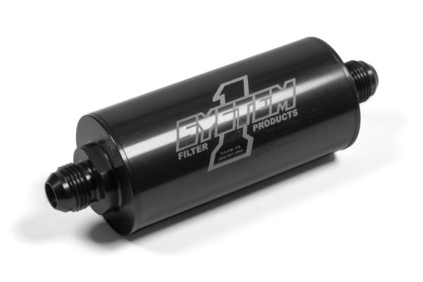 SYSTEM ONE Inline Oil Filter w/8an Fittings – Medium Length 201-203708B