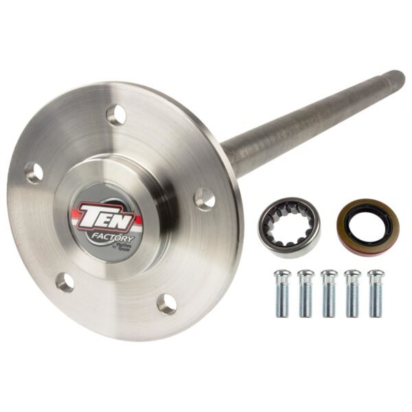 TEN FACTORY Rear Axle GM 8.5Axle Shaft – Performance Rear Axle Kit – 31.37 in Long – 28 Spline – Steel – Natural – GM 10-Bolt – GM Fullsize Truck 1979-89 – Each MG27112