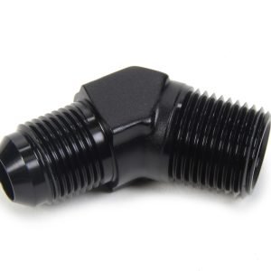 TRIPLE X RACE COMPONENTS AN to NPT 45 Degree #8 x 1/2 HF-94084BLK