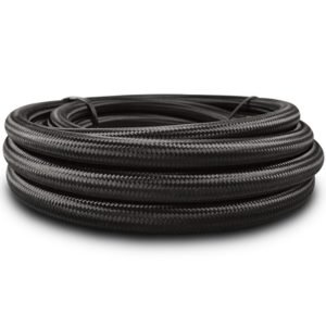 VIBRANT PERFORMANCE 10ft Roll of Black Nylon Braided Flex Hose PTFE 19006