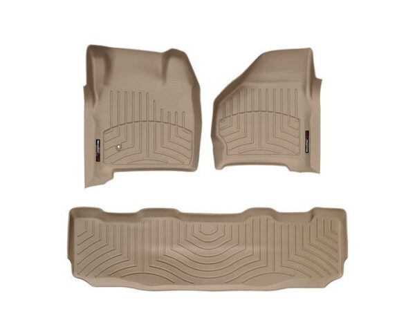 WEATHERTECH 99-07 Ford F250 Front & Rear Floor Liners Tan 45002-1-2