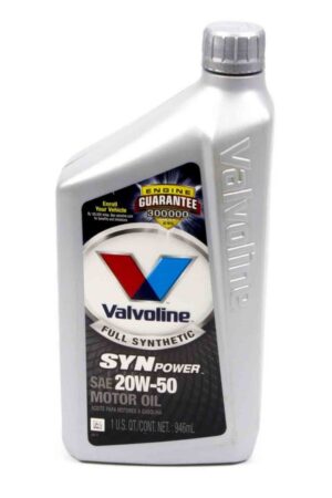 VALVOLINE 20w50 Synthetic Oil Qt. Valvoline 679082