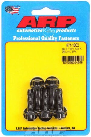 ARP Bolt Kit – 12pt. (5) 8mm x 1.25 x 25mm 671-1002