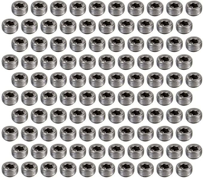 PIONEER 1/2 Pipe Plugs 100pk Hex Socket PP-568-T-100