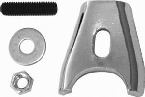 RACING POWER CO-PACKAGED GM Distributor Clamp Chrome R9126