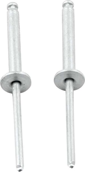 ALLSTAR PERFORMANCE 1/8in Alum Rivet Silver 100Pk Flange Type ALL18199
