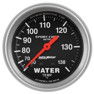 AUTOMETER 2-5/8in S/C Water Temp. Gauge – Metric 3431-M