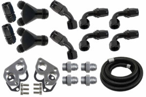 ICT BILLET AN Radiator Hose Kit Electric Water Pump 551050-RMTWP