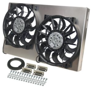 DERALE Dual RAD Fan w/Alum Shroud Assembly 16825