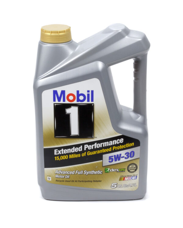MOBIL 1 5w30 EP Oil 5 Quart Bottle Dexos MOB120766-1