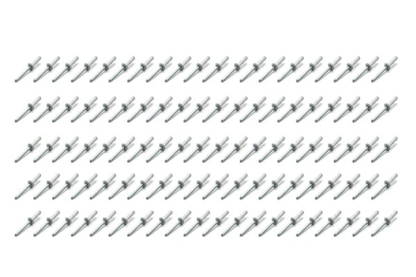 FIVESTAR Sm Hd Rivet White Multi -grip 100pk 814W-100S