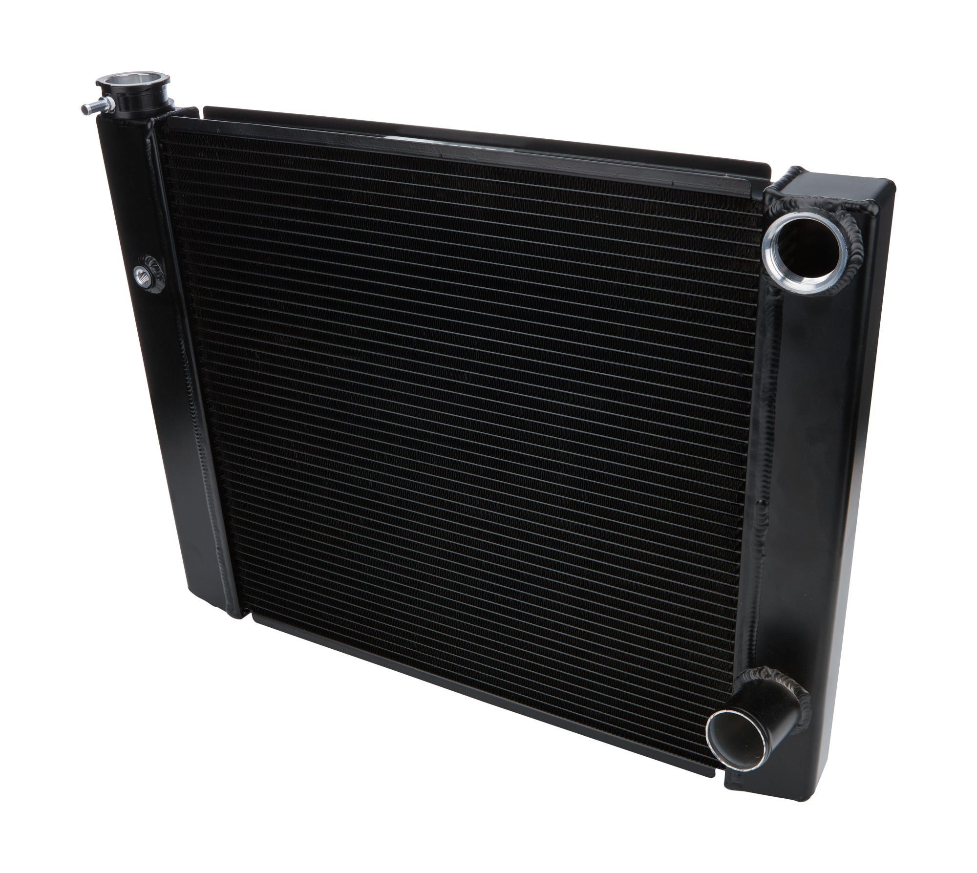 ALLSTAR PERFORMANCE Dual Pass Radiator 19×24 1 Row Lightweight Black ALL30343