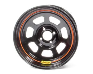 BASSETT Wheel 15×7 4x100mm D- Hole 4in BS Black 57SH4