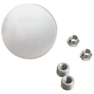 LOKAR Shift Knob 2-1/4in White SK-6883