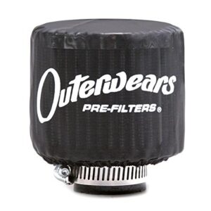OUTERWEARS Pre-Filter w/Top Black 4.5in Dia x 4in Tall 10-1001-01