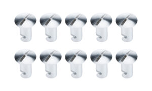 ALLSTAR PERFORMANCE Oval Hd Fasteners 5/16 .500in 10pk Alum ALL19276