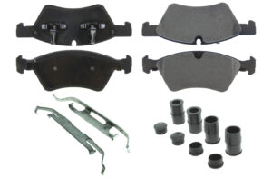 CENTRIC BRAKE PARTS Posi-Quiet Semi-Metallic Brake Pads with Hardwar 104.1123