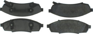 CENTRIC BRAKE PARTS Premium Semi-Metallic Br ake Pads with Shims and 300.0376