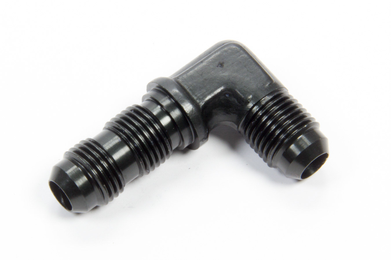 AEROQUIP #6 Flare 90 Deg Bulkhead Union Black FCM5082