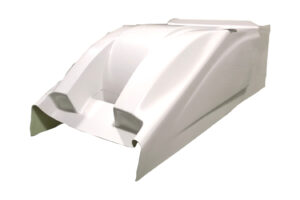 TRIPLE X RACE COMPONENTS Dual Duct Cool Air Hood White Sprint Car SC-BW-0051