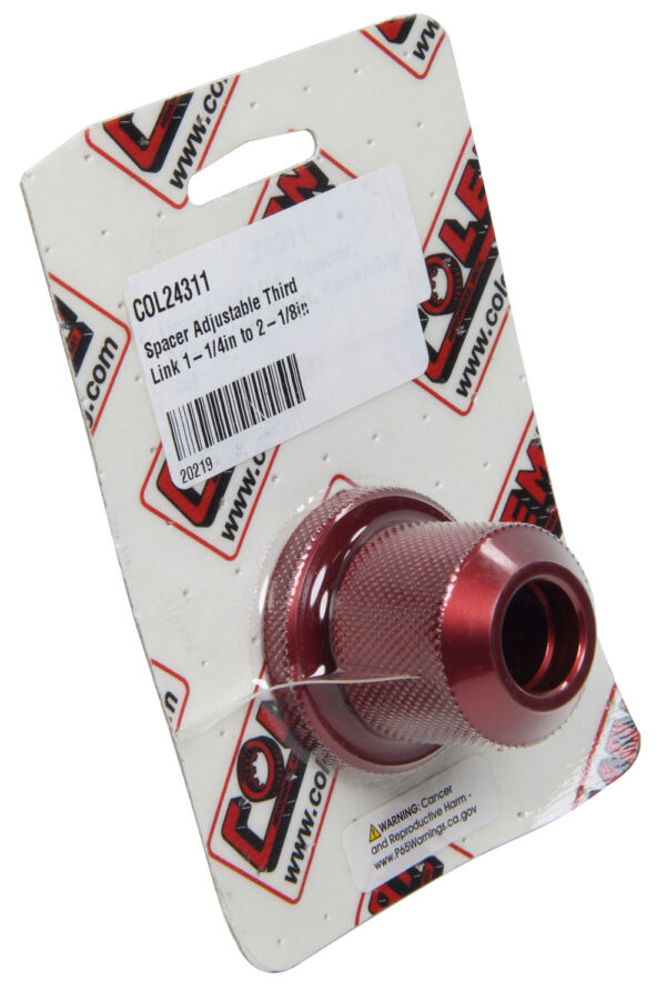 COLEMAN RACING PRODUCTS Spacer Adjustable Third Link 1-1/4in to 2-1/8in 24311