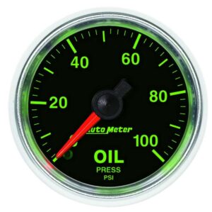 AUTOMETER 2-1/16 GS Oil Pressure Gauge – 0-100psi 3821