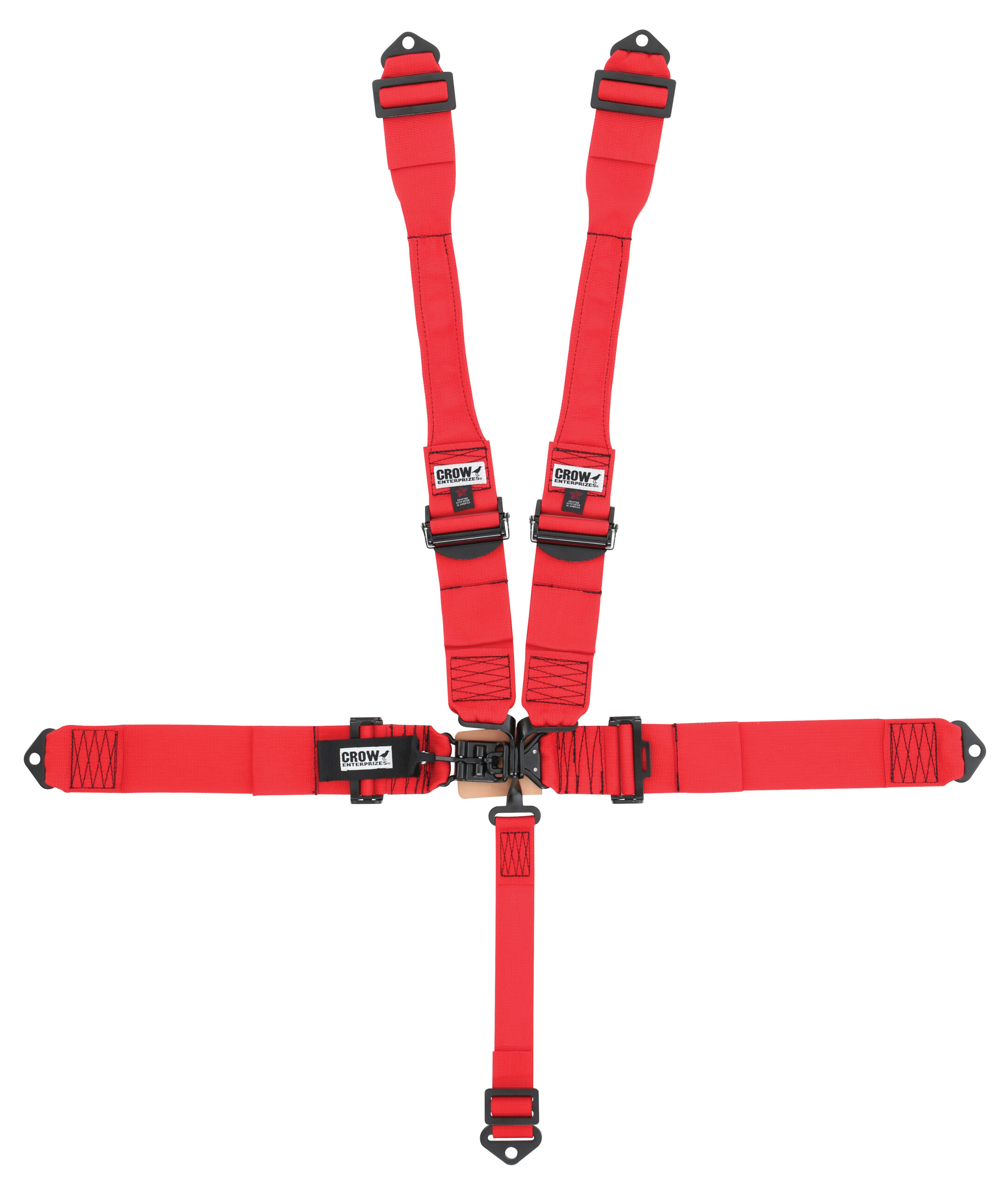 CROW SAFETY GEAR 5-Way L&L 52in Lap Bel t harness W/Alum adjust 11002PRB