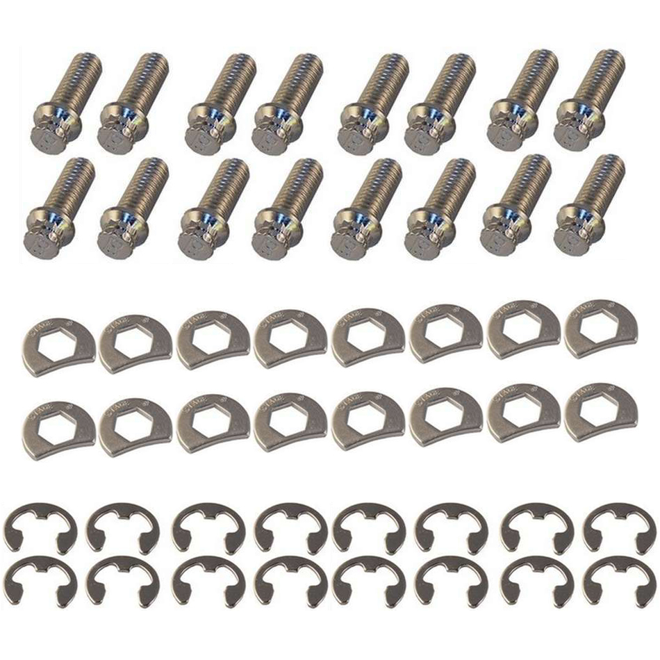 STAGE 8 FASTENERS S/S Header Bolt Kit – 6pt. 3/8-16 x 1in (16) 8953