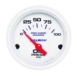 AUTOMETER 2-1/16 Oil Pressure Gauge 0-100 PSI 200758