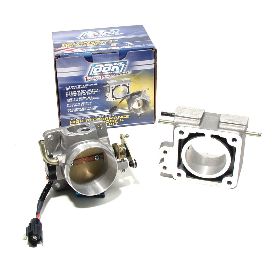 BBK PERFORMANCE 70mm Throttle Body/EGR Plate Kit – 86-93 Must. 1500