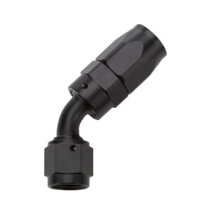ALLSTAR PERFORMANCE Reusable Hose End Black 45 Deg Elbow -10 ALL49334