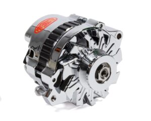 POWERMASTER GM CS130 Alternator 140 Amp w/1v Pulley Chrome 378011