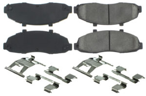 CENTRIC BRAKE PARTS Premium Semi-Metallic Br ake Pads with Shims and 300.0679