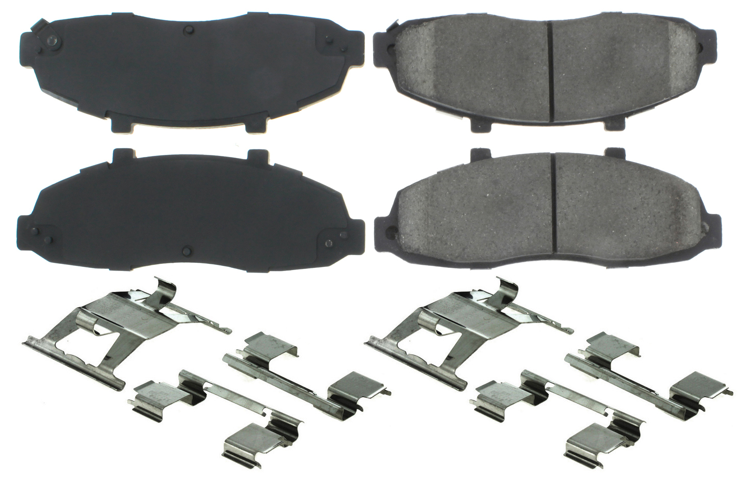 CENTRIC BRAKE PARTS Premium Semi-Metallic Br ake Pads with Shims and 300.0679