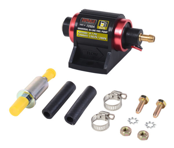 DERALE In-Line Fuel Pump 130LPH E85 / Racing Fuel 72004