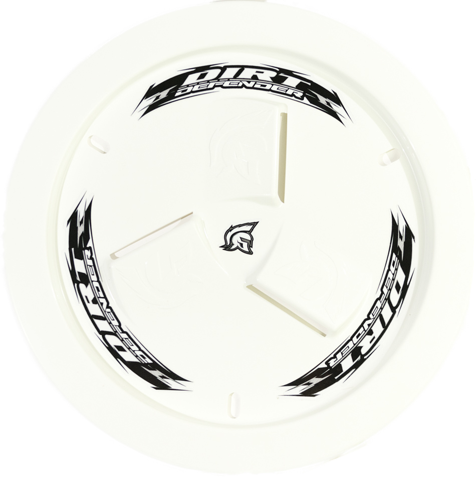 DIRT DEFENDER RACING PRODUCTS Wheel Cover White Vented 10240
