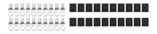 QUICKCAR RACING PRODUCTS Ring Terminal 1/2in 2 Ga w/Heat Shrink 20pk 57-560-20