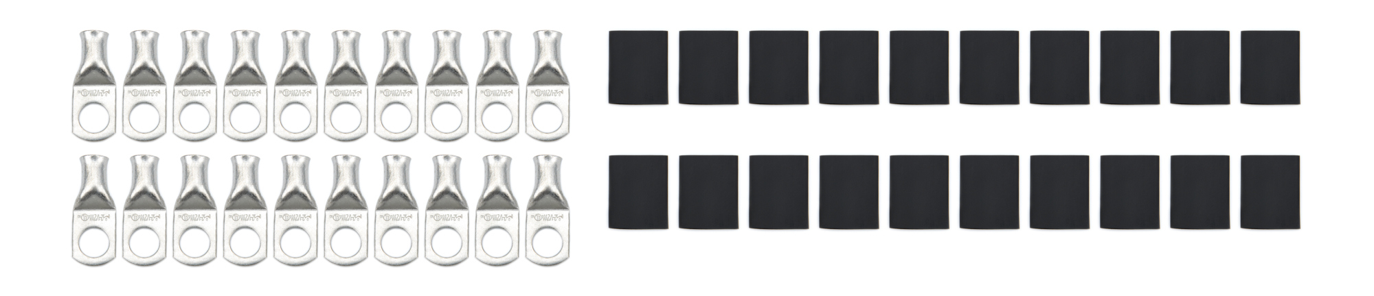 QUICKCAR RACING PRODUCTS Ring Terminal 1/2in 2 Ga w/Heat Shrink 20pk 57-560-20