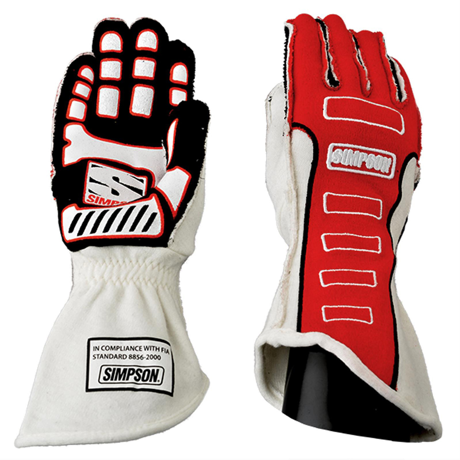 SIMPSON SAFETY Competitor Glove X-Large Red Outer Seam 21300XR-O