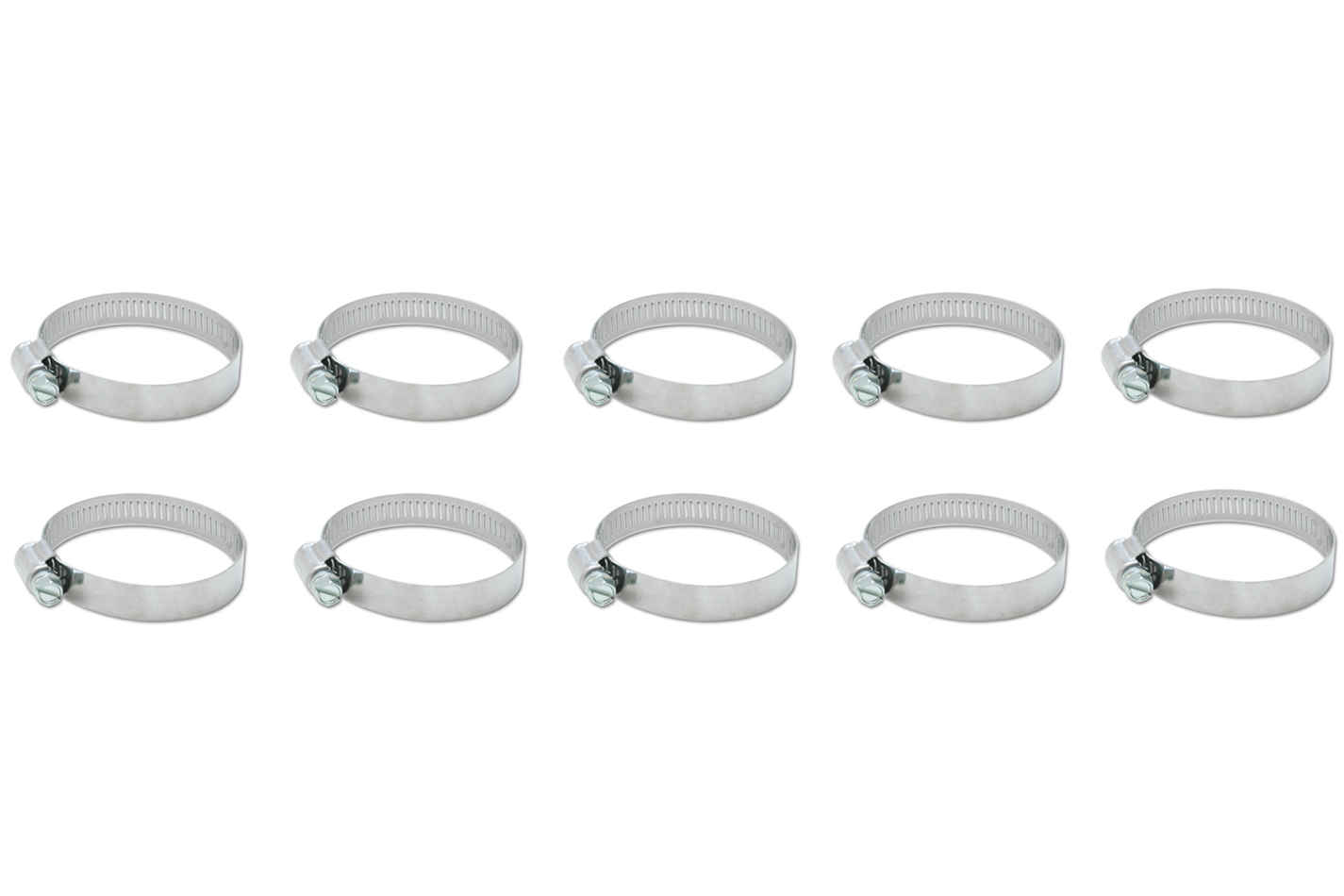 VIBRANT PERFORMANCE S.S. Worm Gear Clamps 2.79in to 3.74in 10 Pack 12155