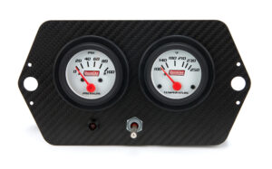 QUICKCAR RACING PRODUCTS Gauge Panel Sprint 2in w/ Switch and Warning 61-7205