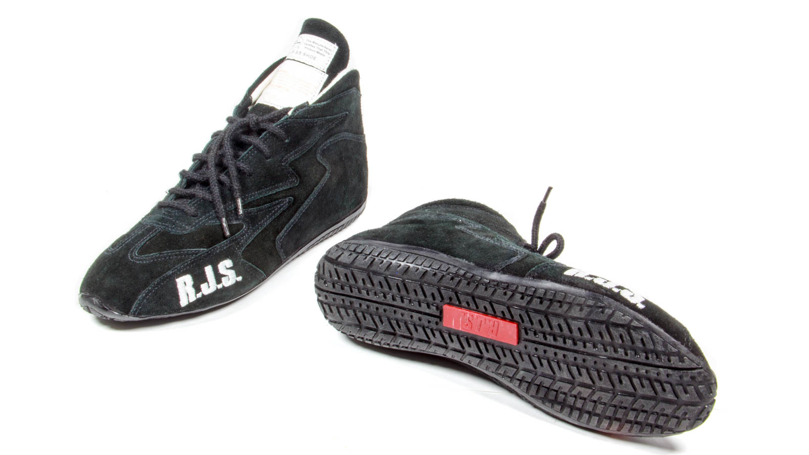 RJS SAFETY Redline Shoe Mid-Top Black Size 6 SFI-5 500020152