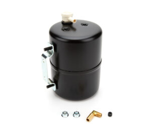 RACING POWER CO-PACKAGED Black  Steel Vacuum Sys tem Reservoir Tank R9970
