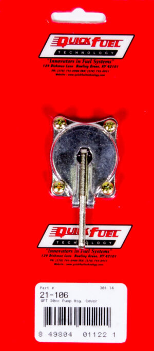 QUICK FUEL TECHNOLOGY QFT Aluminum 30cc Pump H sg. Cover Assy. 21-106QFT