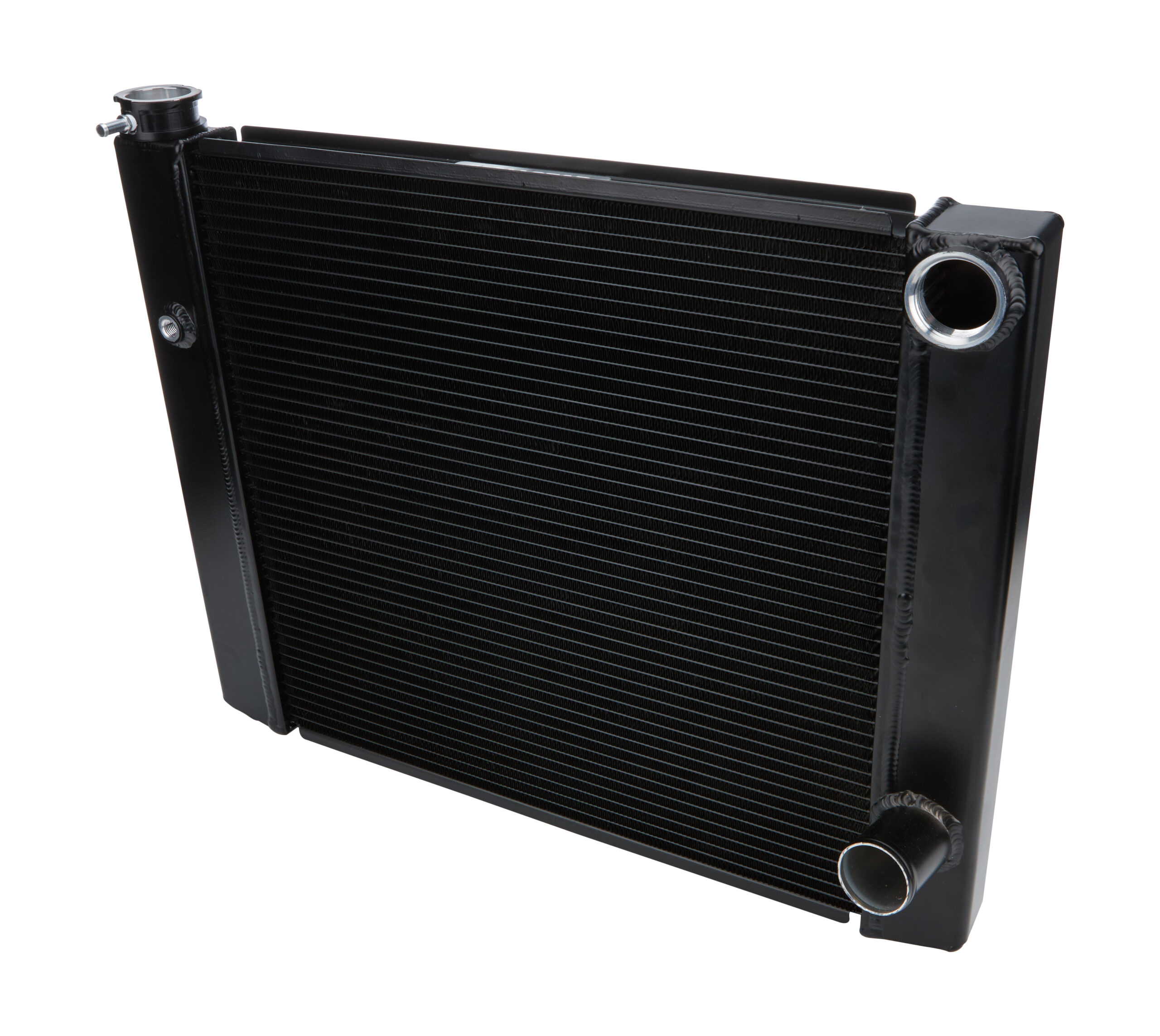 ALLSTAR PERFORMANCE Dual Pass Radiator 19×26 1 Row Lightweight Black ALL30345