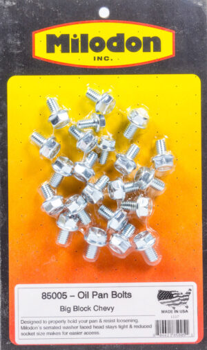 MILODON BBC Oil Pan Bolt Kit 85005