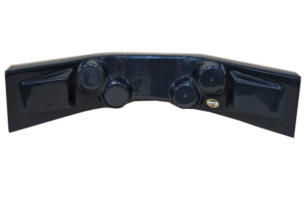 DOMINATOR RACE PRODUCTS Dash Panel Curved Black 30in w x 12in d x 6.5in 910-BK