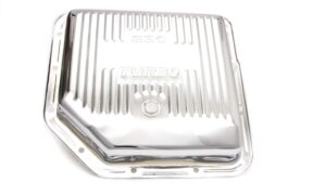 RACING POWER CO-PACKAGED TH350 Trans Pan Chrome Steel Finned R9122