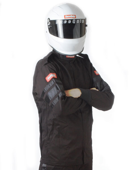 RACEQUIP Black Jacket Single Layr Small 111002RQP