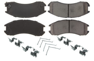 CENTRIC BRAKE PARTS Posi-Quiet Ceramic Brake Pads with Shims and Har 105.0399